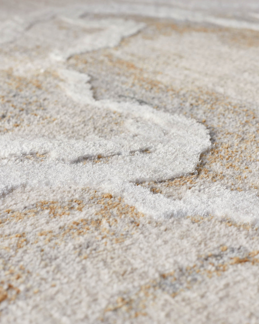 Eden soft silver textured small rug