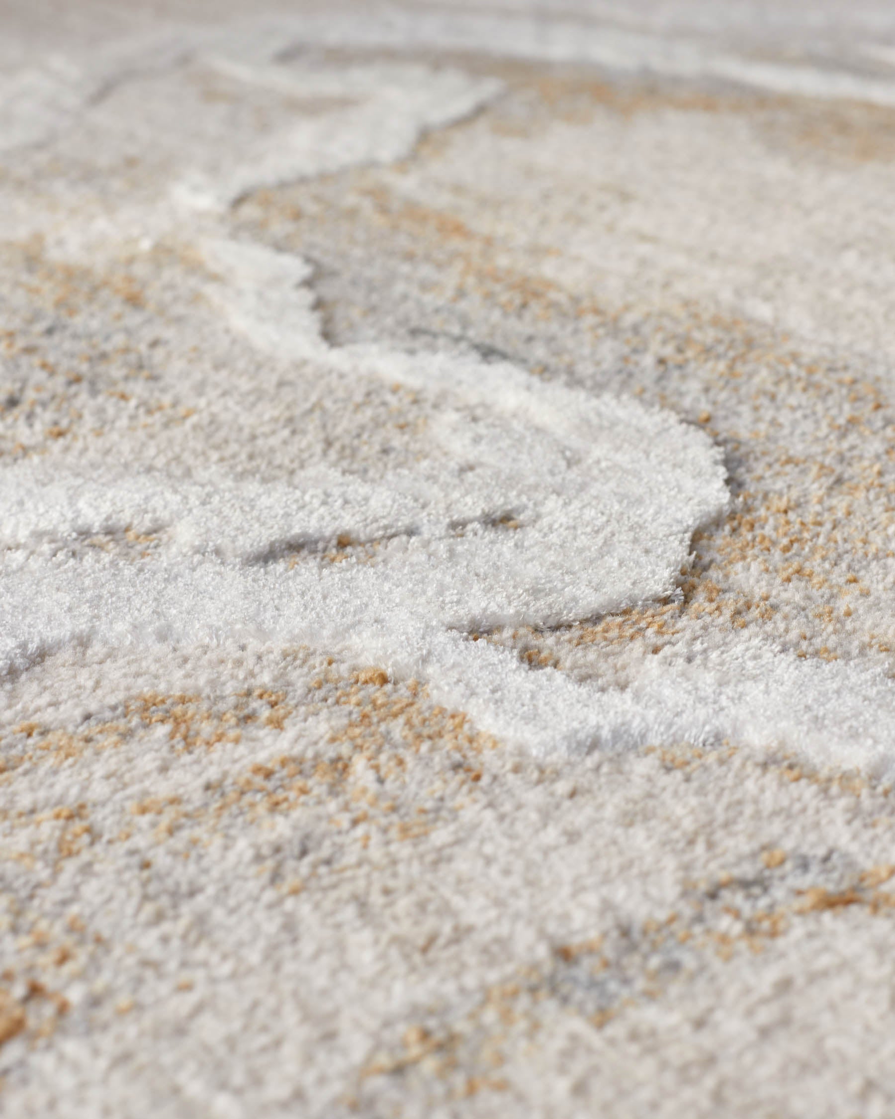 Eden soft silver textured small rug