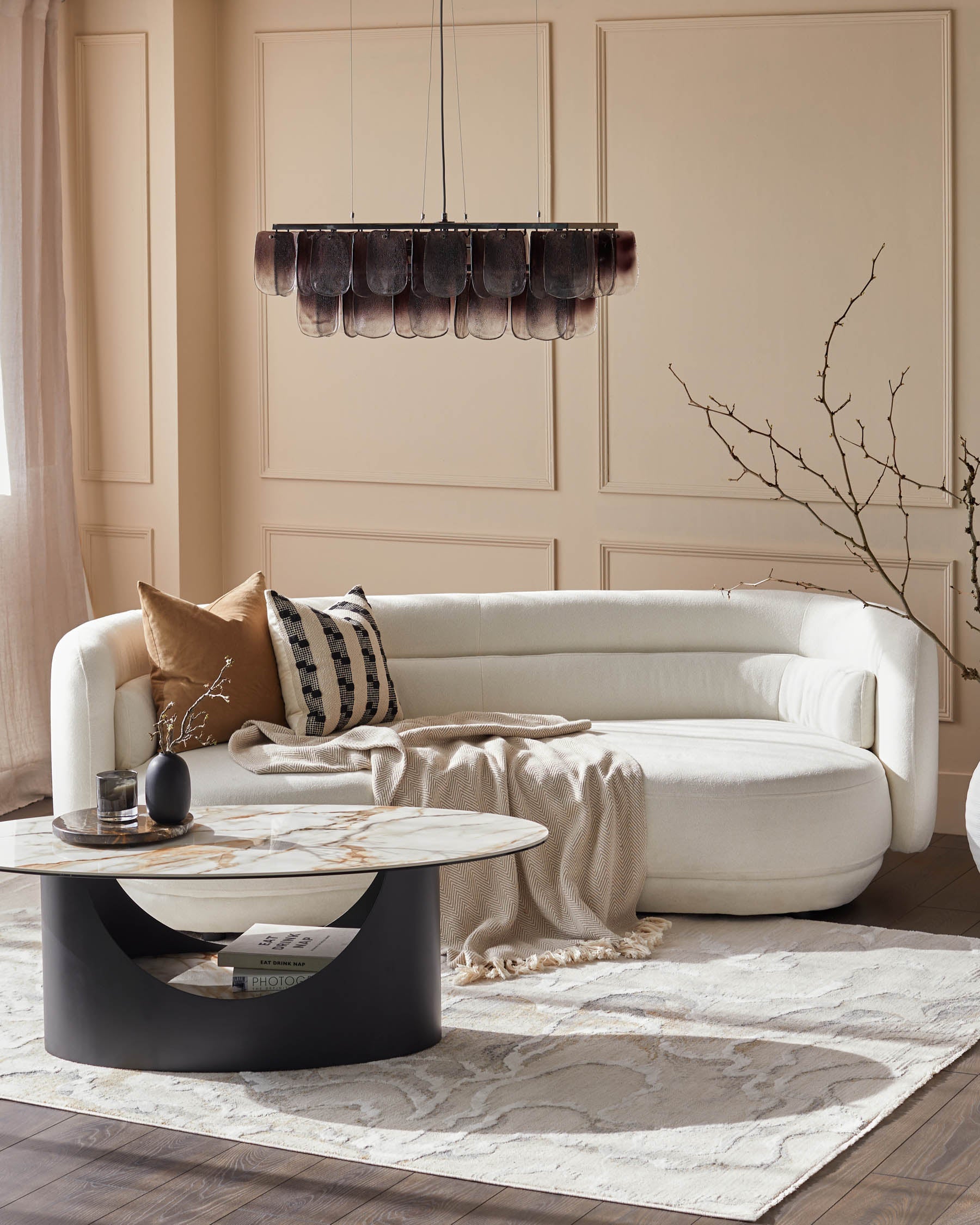 Eden soft silver textured medium rug