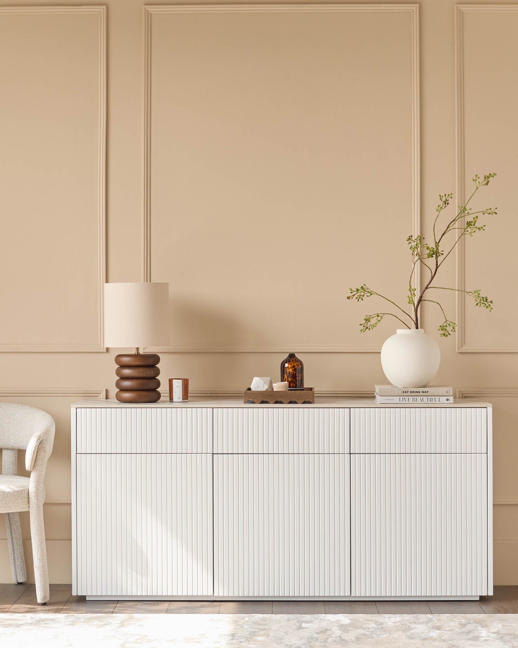 Edie natural ceramic large sideboard