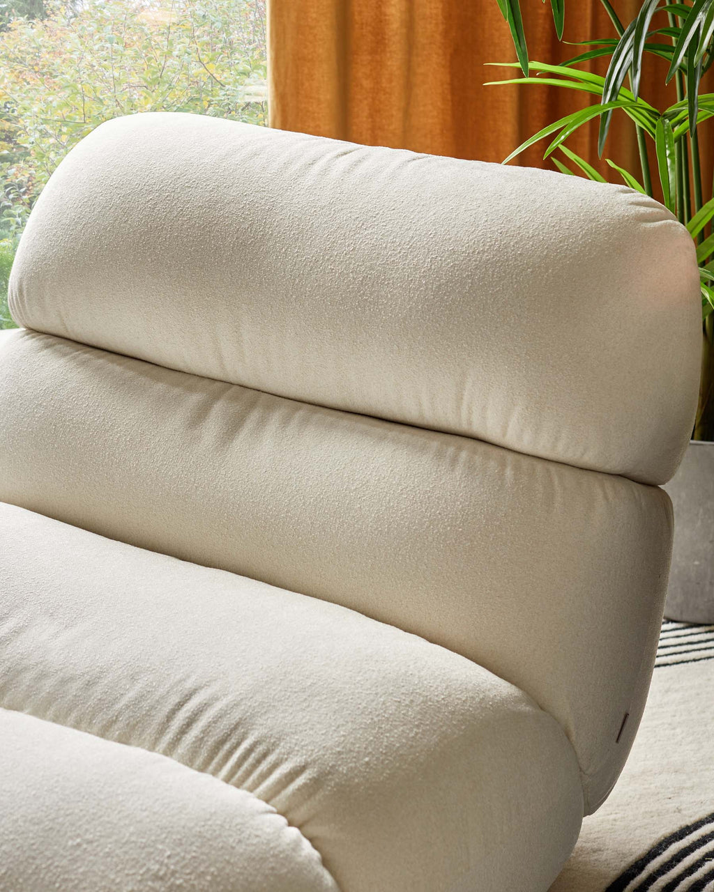 Elijah Ivory Boucle Accent Chair