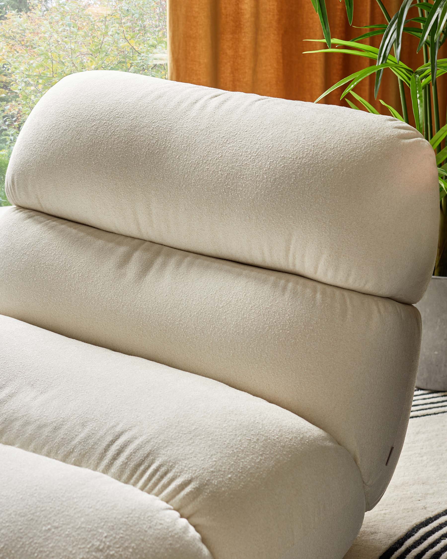 Elijah Ivory Boucle Accent Chair