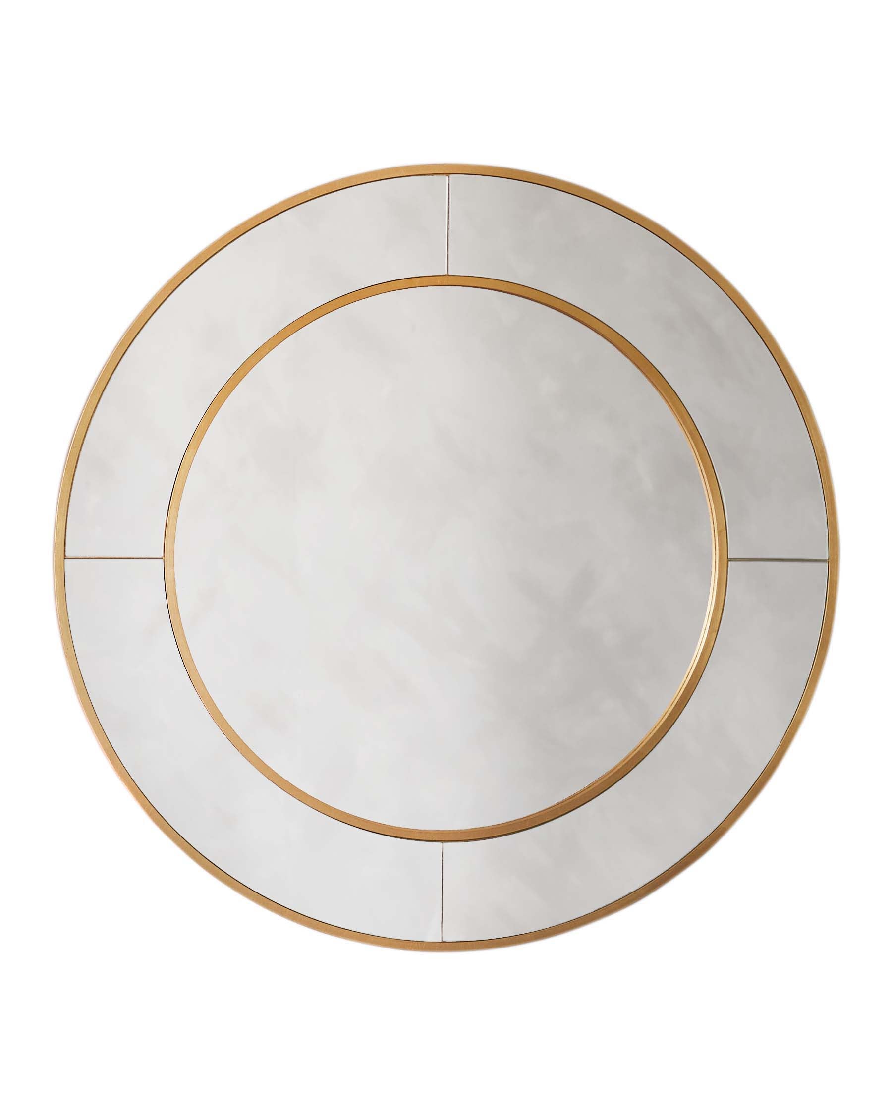 Elton Medium Round Wall Mirror Gold