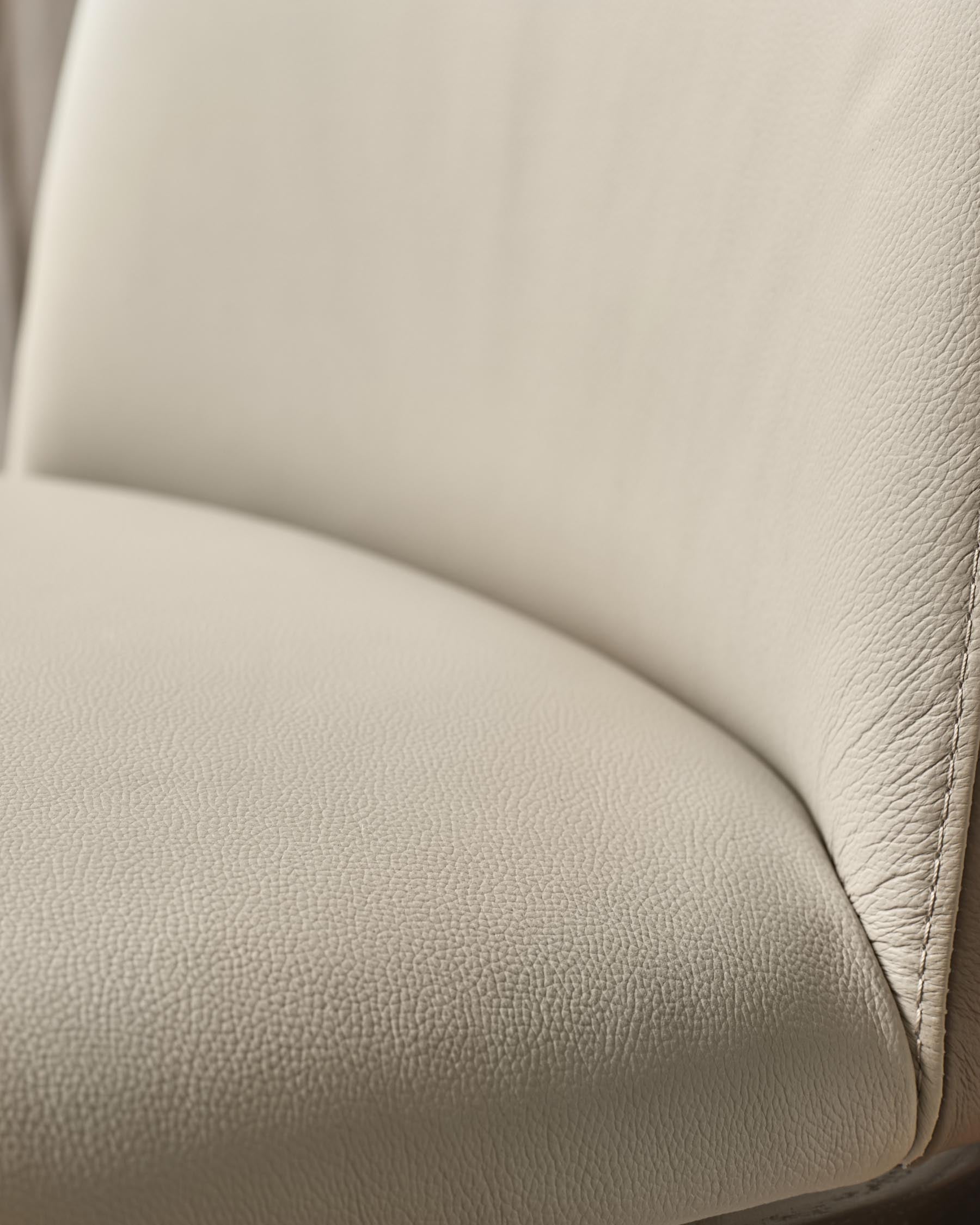 Emerson natural and mocha leather dining chair