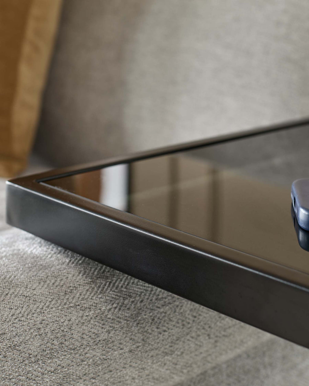 Ezra Smoked Glass Tray Table