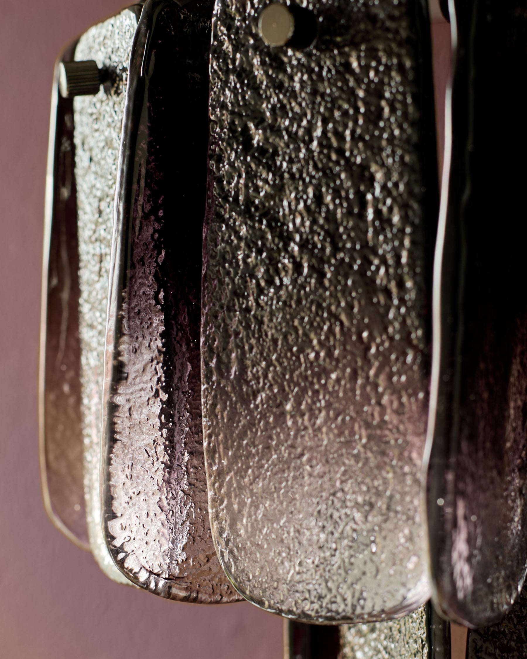 Estelle smoked ombre glass wall light