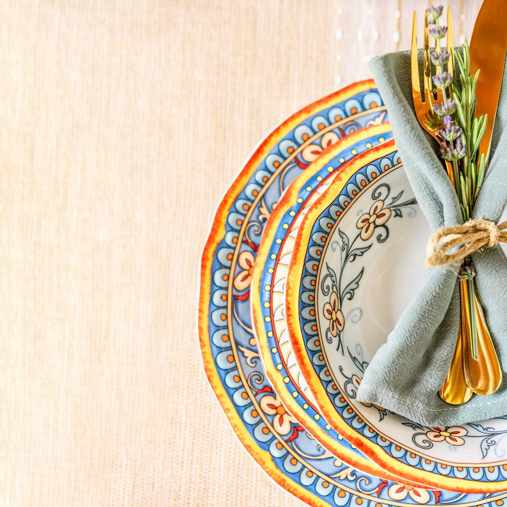 Euro Ceramica Duomo 16 Piece Dinnerware Set (Service for 4) - Italian Style