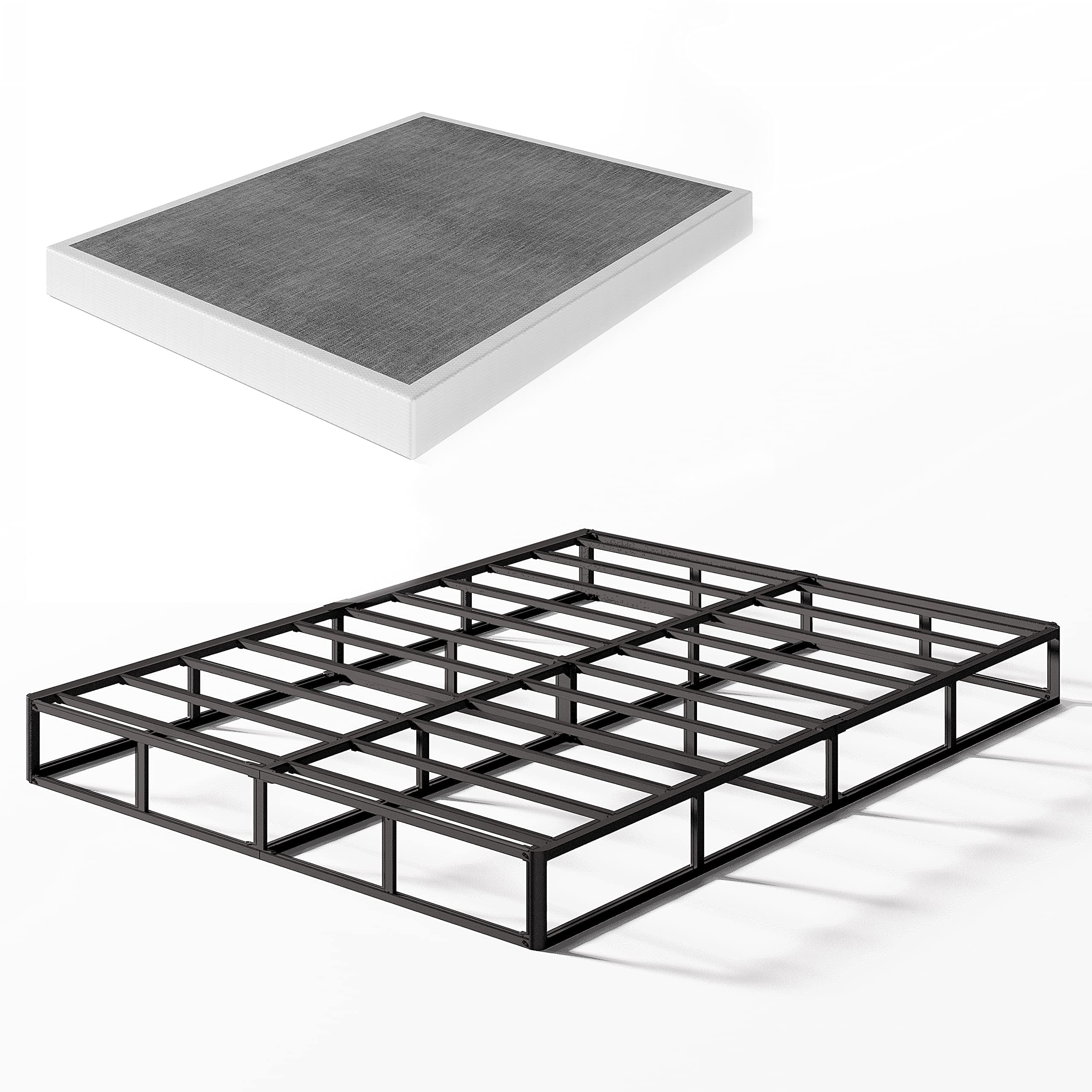 5 Inch Low Profile Metal Spring, Heavy Duty Structure with Grey Cover