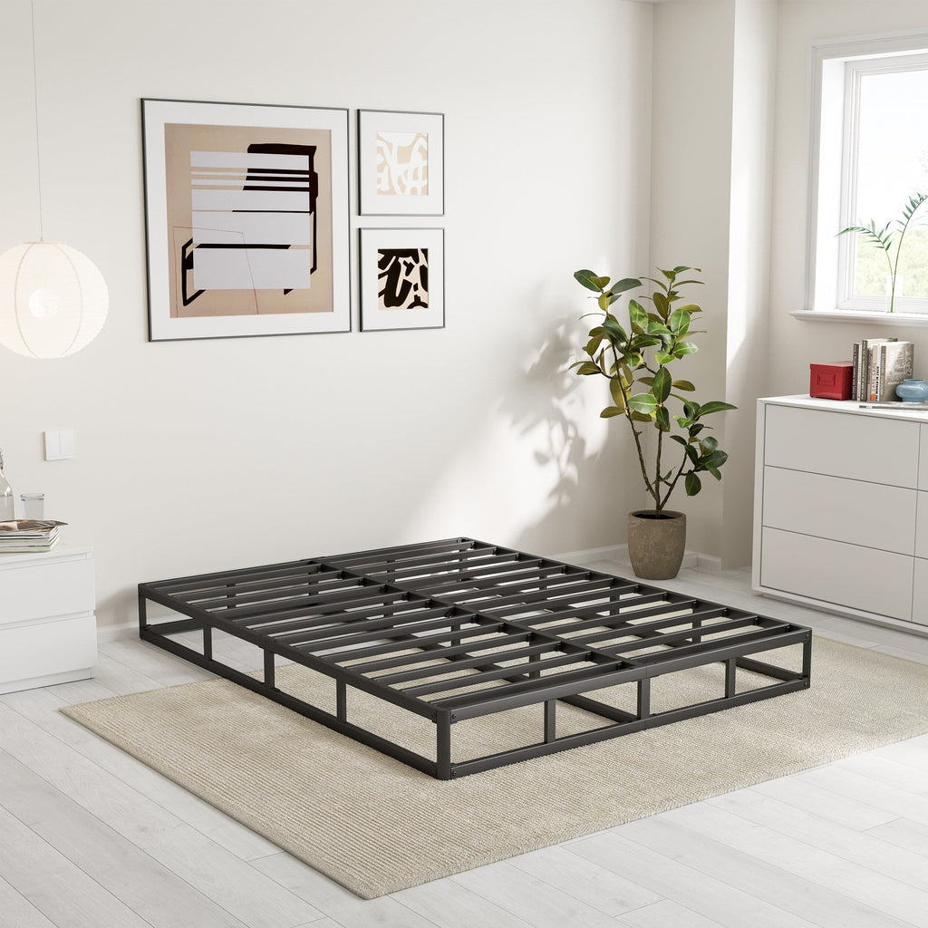 5 Inch Low Profile Metal Spring, Heavy Duty Structure with Grey Cover