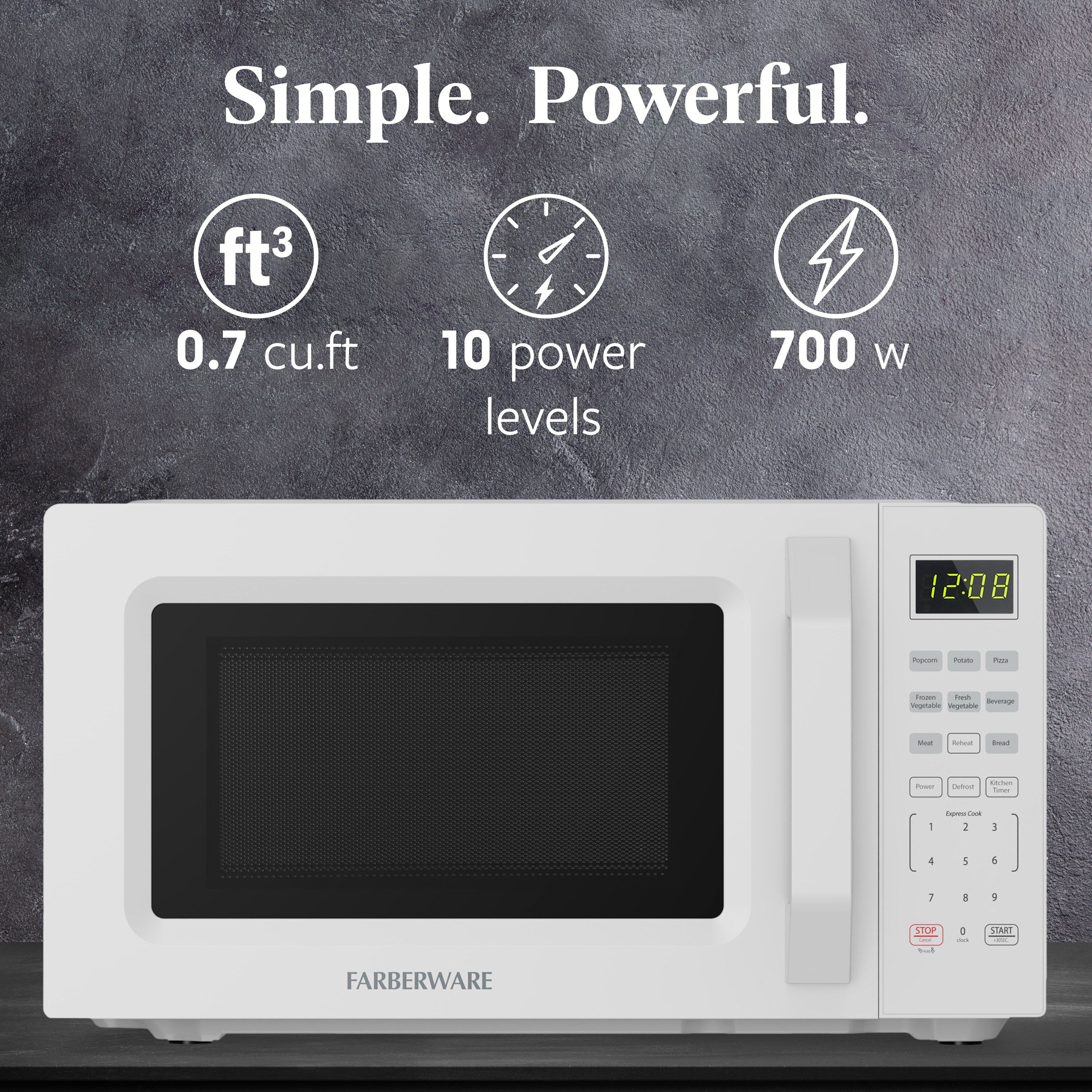 Farberware 700-Watt Compact Countertop Microwave