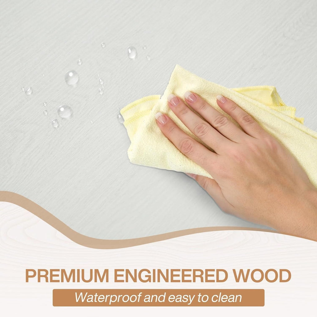 Farmhouse Dining Table for 6 People, 70.8-Inch Rectangular Wood Kitchen Table