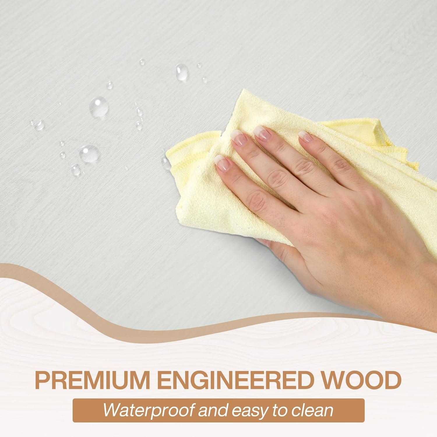 Farmhouse Dining Table for 6 People, 70.8-Inch Rectangular Wood Kitchen Table