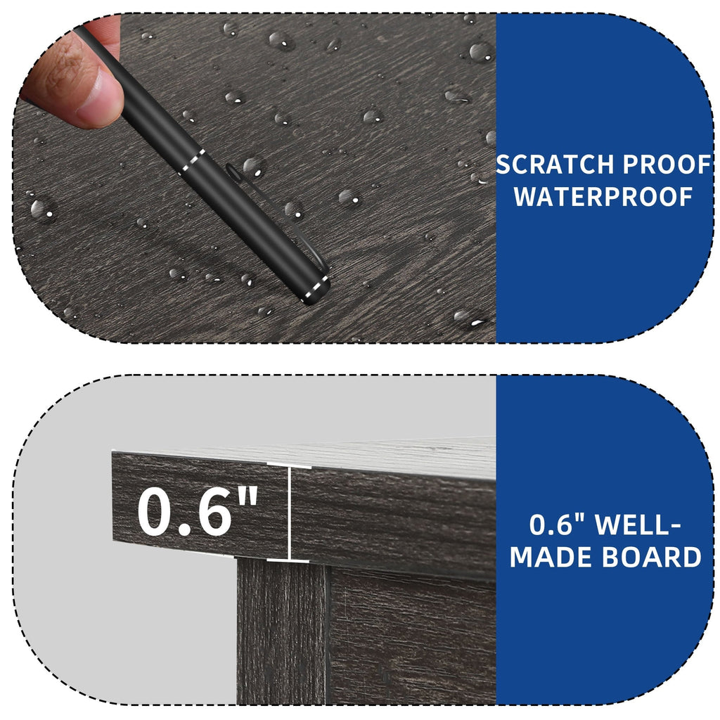 Farmhouse TV Stand for up to 65 TV with Doors and Open Shelves Media Console Power Outlet