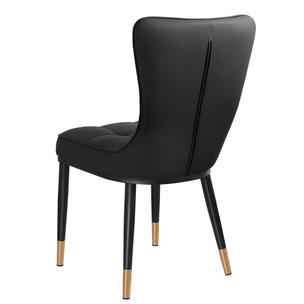 Faux Leather Upholstered Dining Chairs Set of 2/4