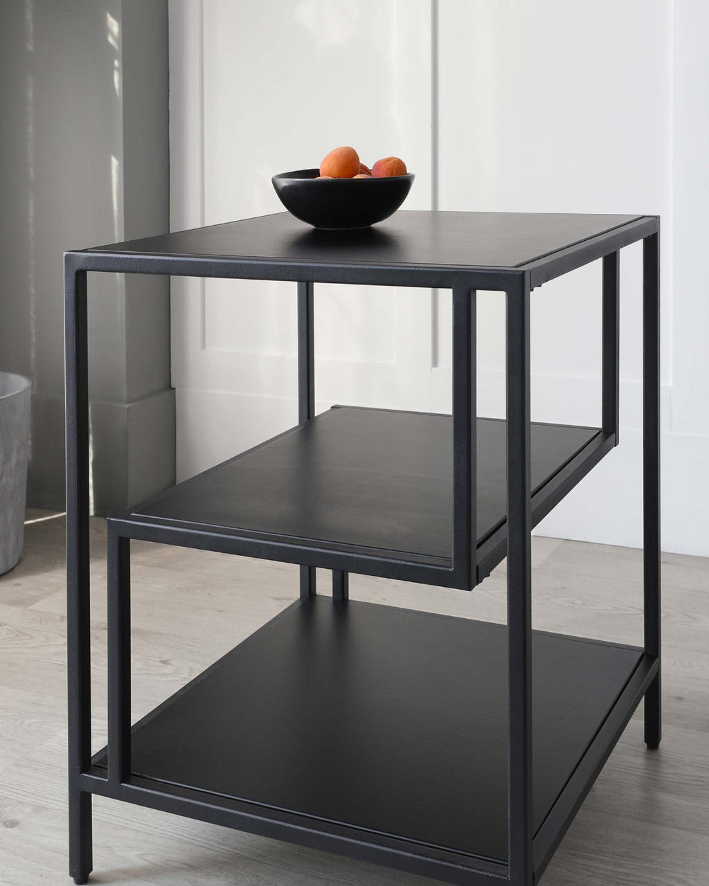 Finley Black Metal Side Table