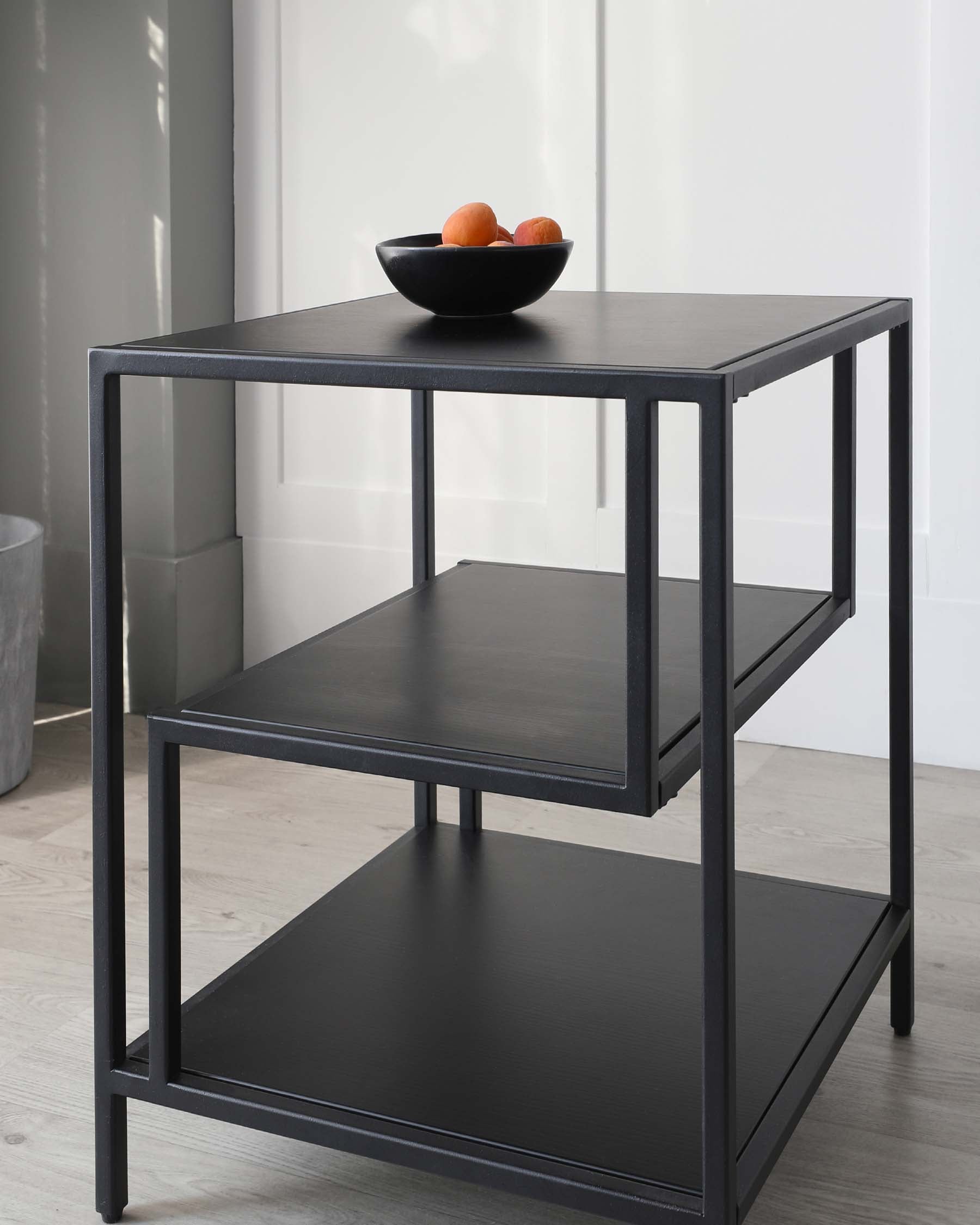Finley Black Metal Side Table