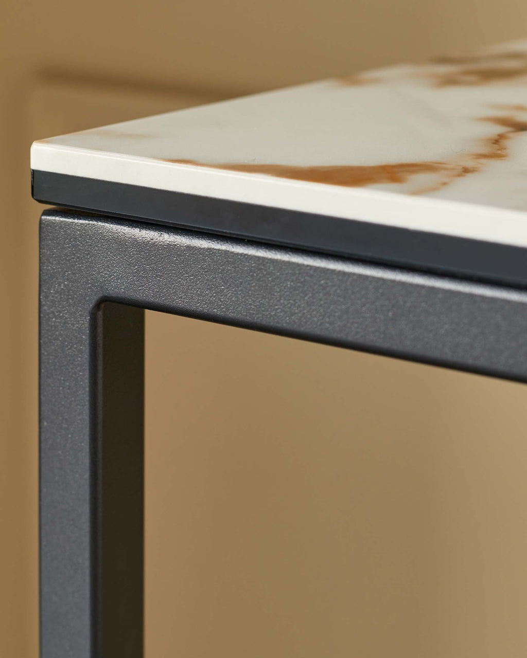 Georgia natural ceramic small console table