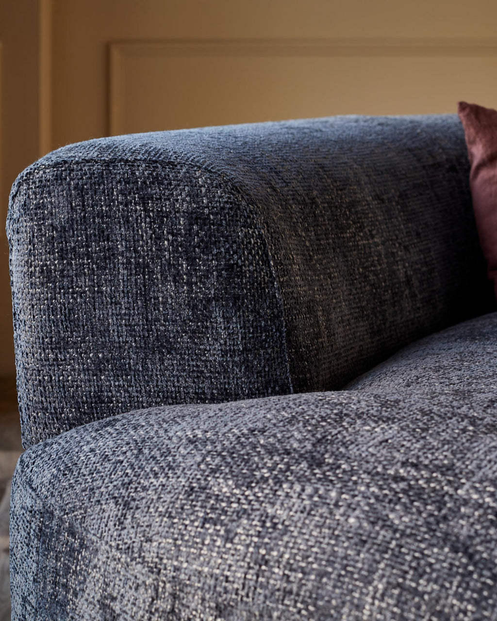 Gianna Dark Blue Weave 2 Seater Sofa