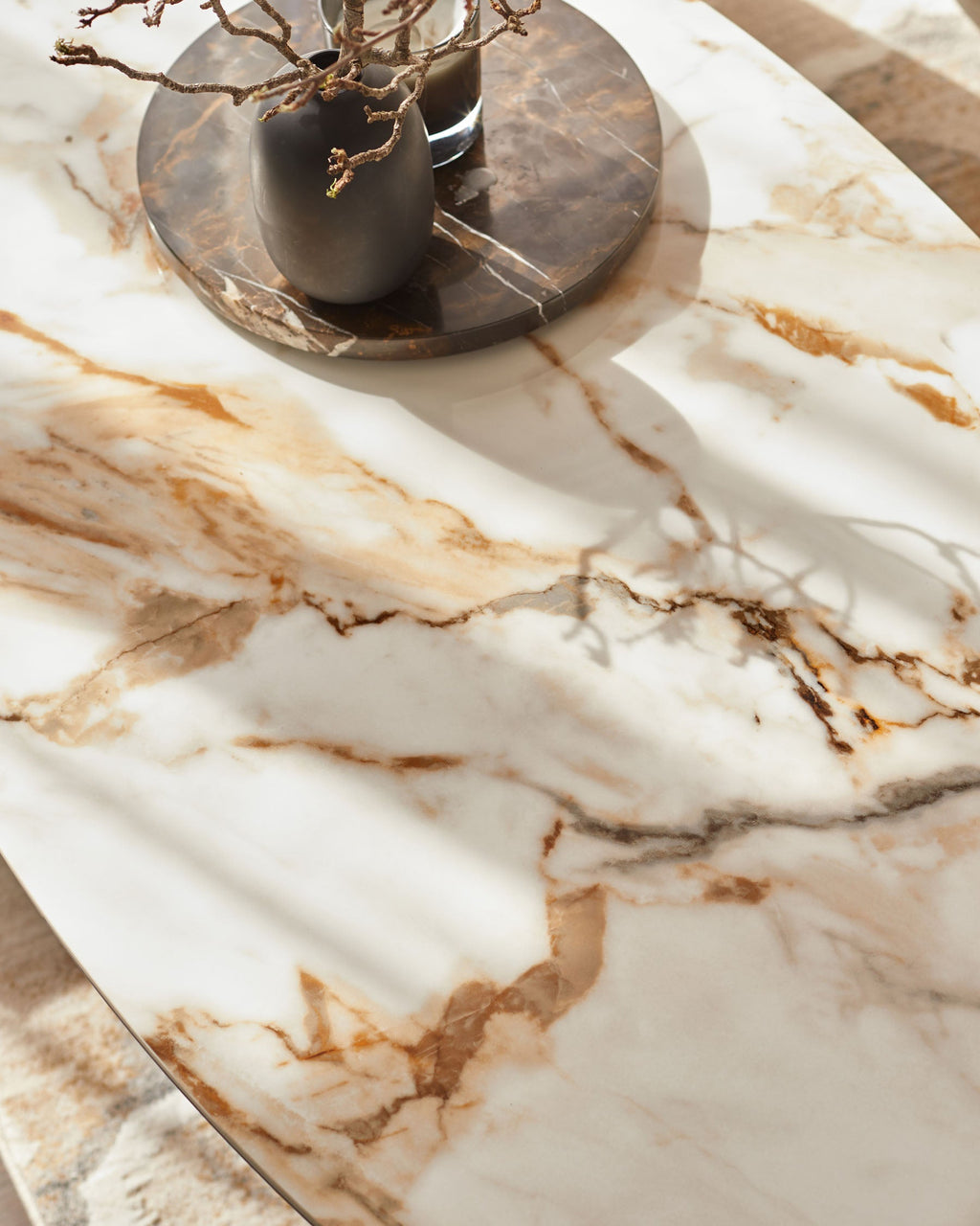 Giotto natural ceramic coffee table