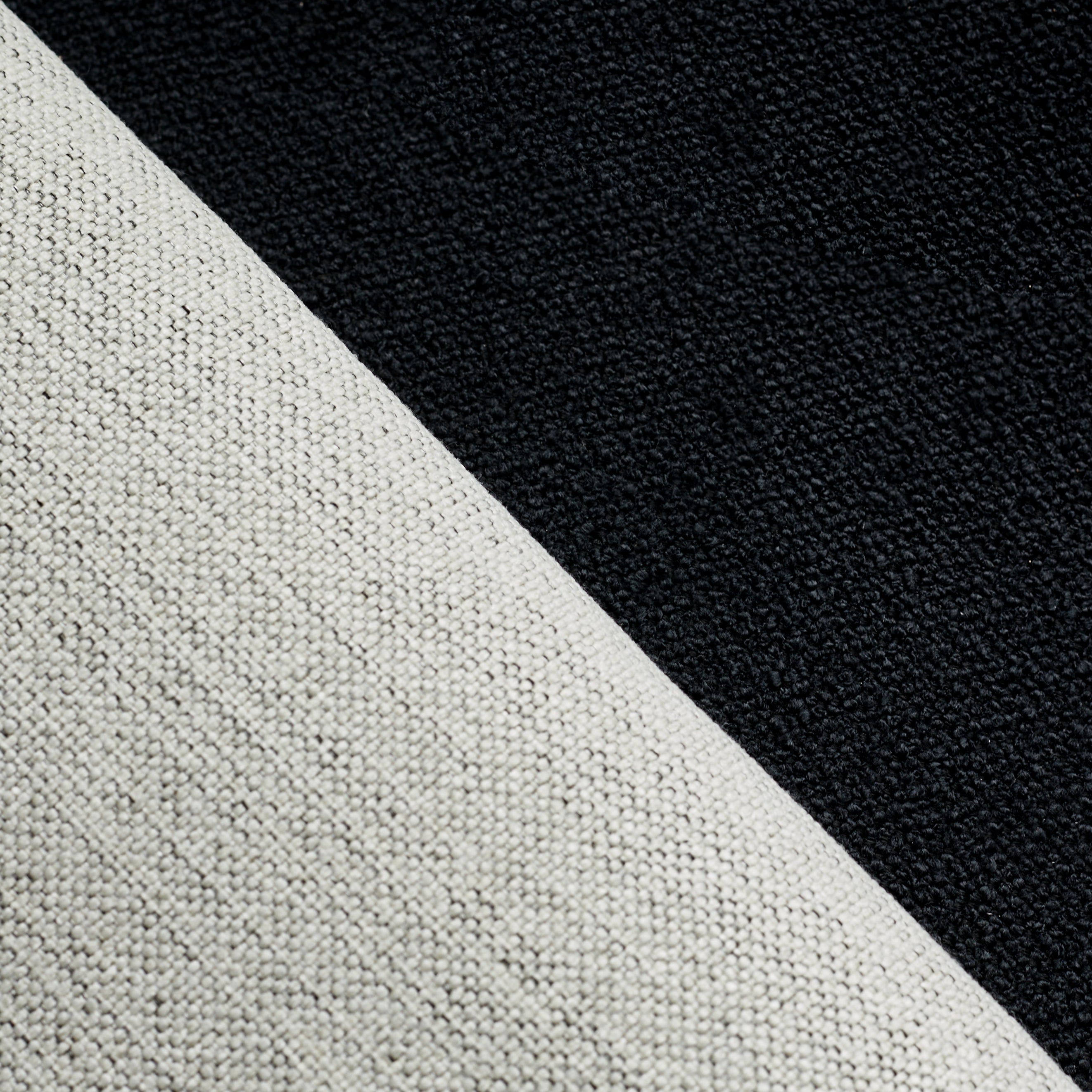 Ivory Dual Tone Fabric and Black Soft Textured Fabric