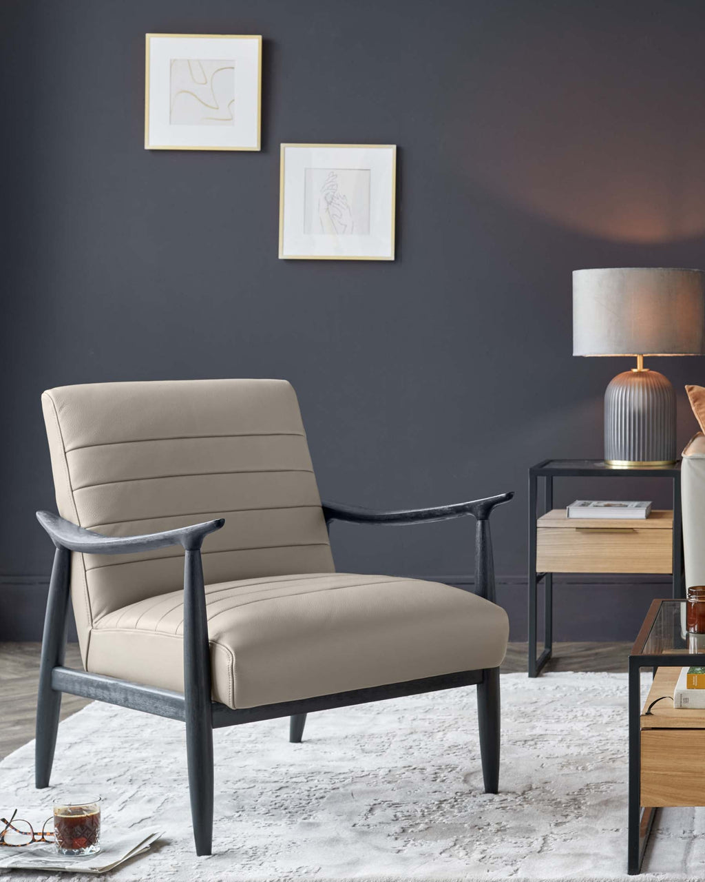 Greyson Natural Leather Accent Chair