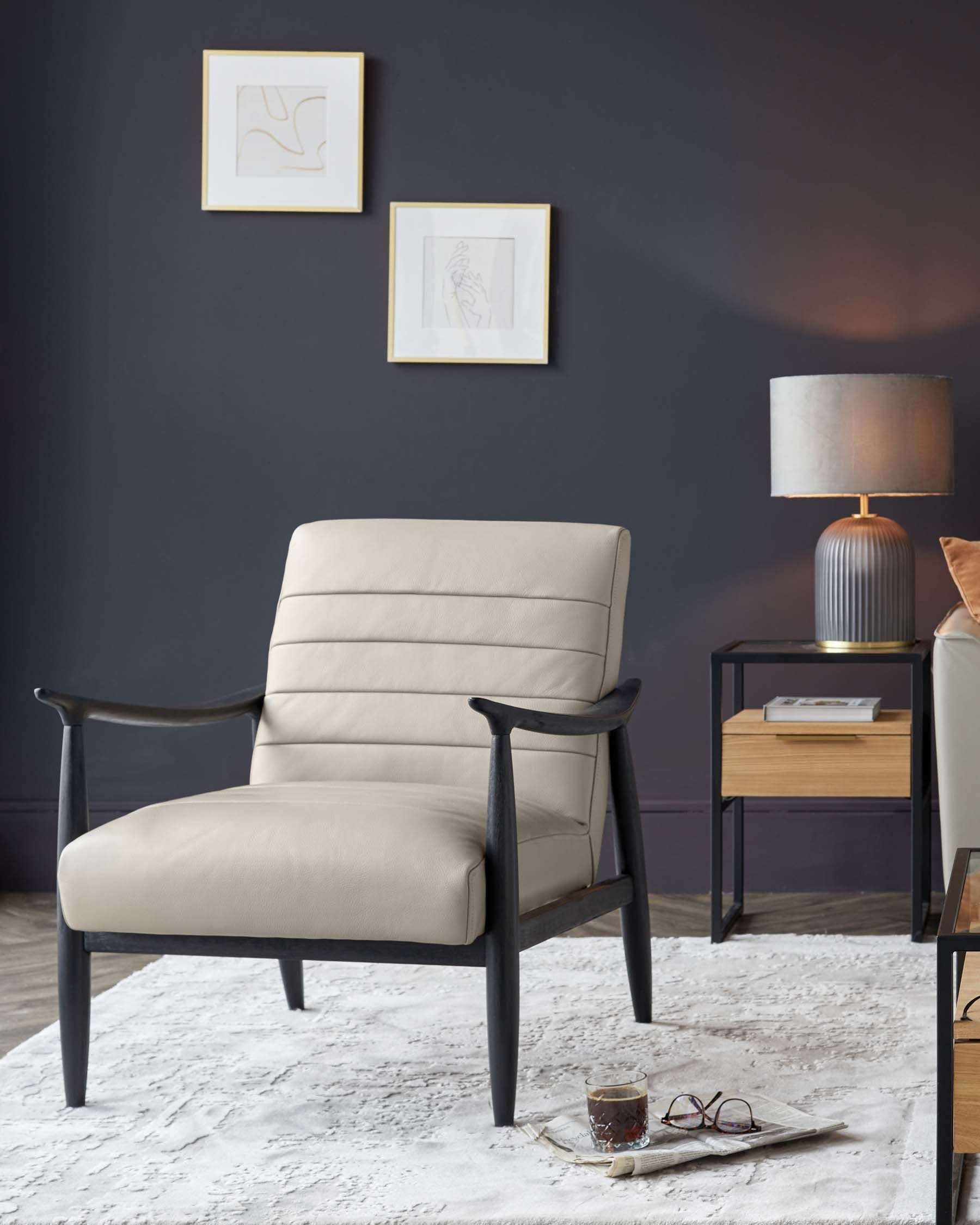 Greyson Natural Leather Accent Chair