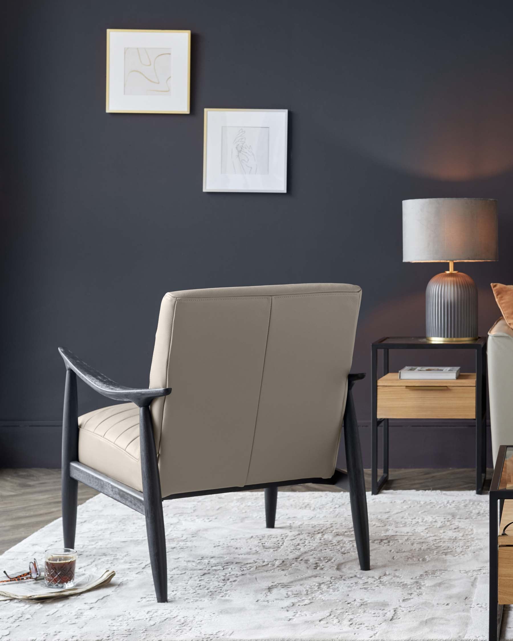 Greyson Natural Leather Accent Chair