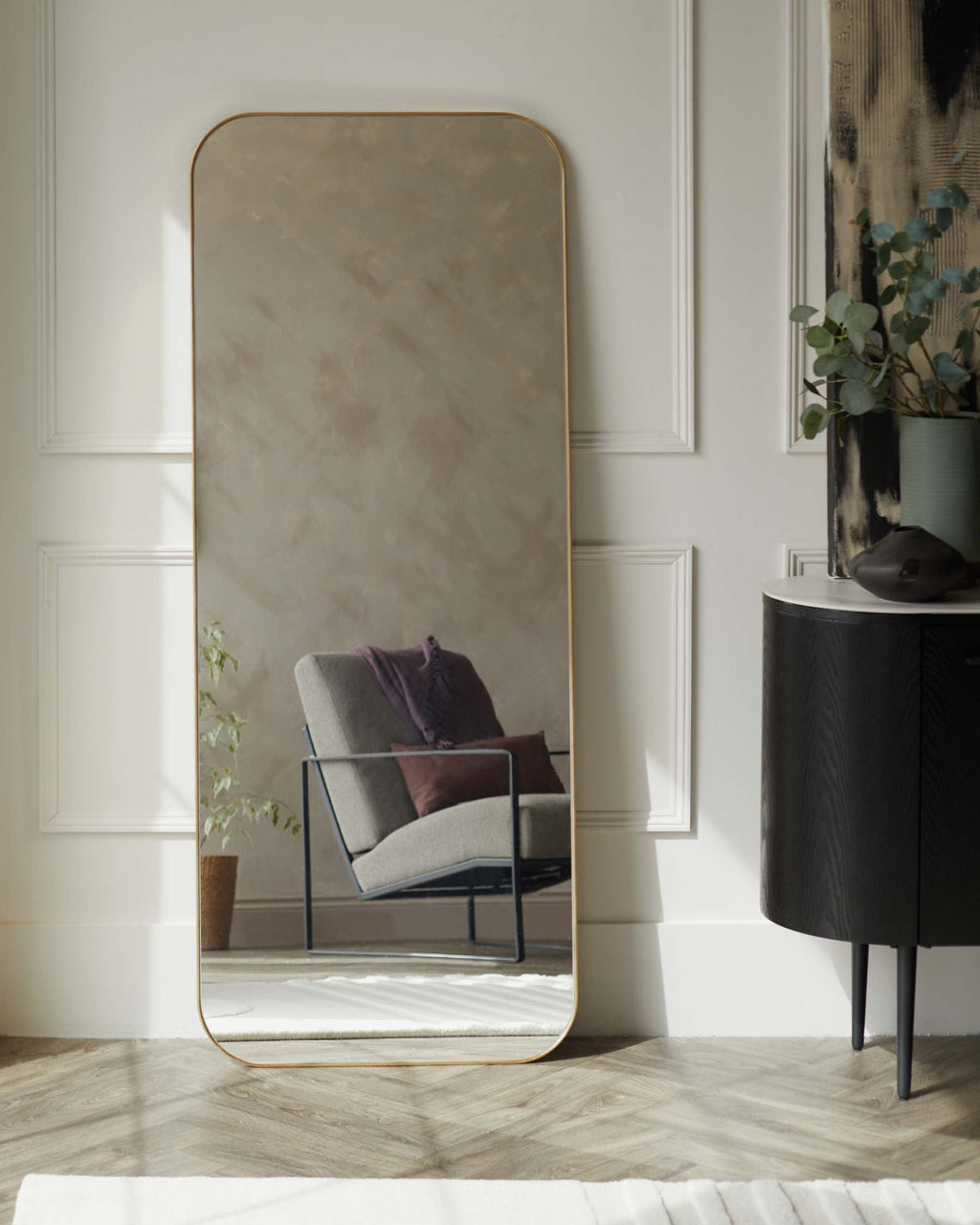 Halden Large Full Length Wall Mirror Gold