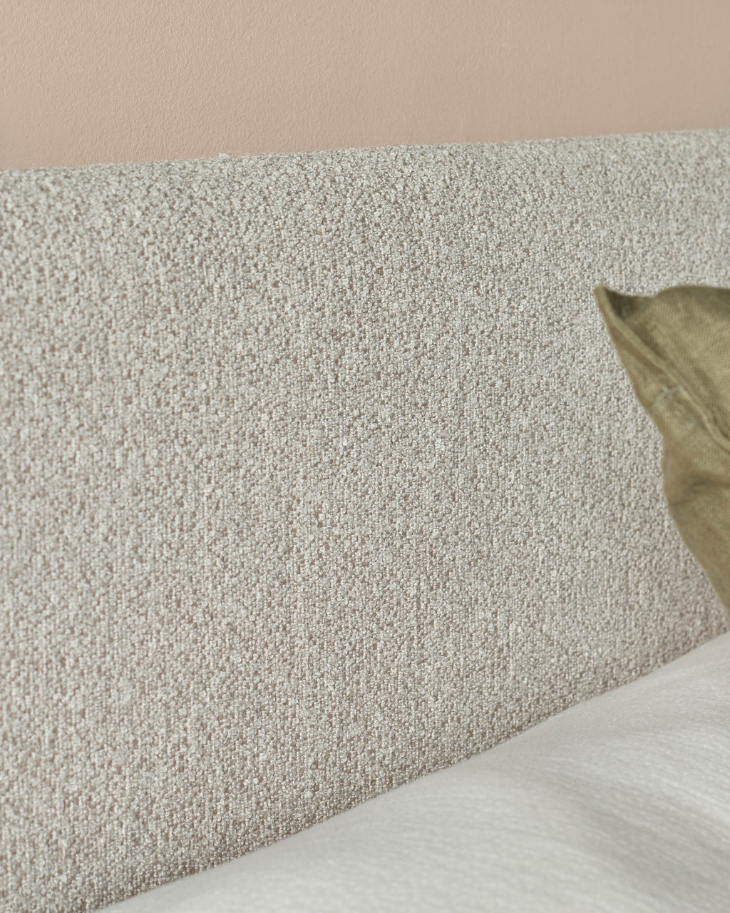 Hampton natural soft boucle double bed