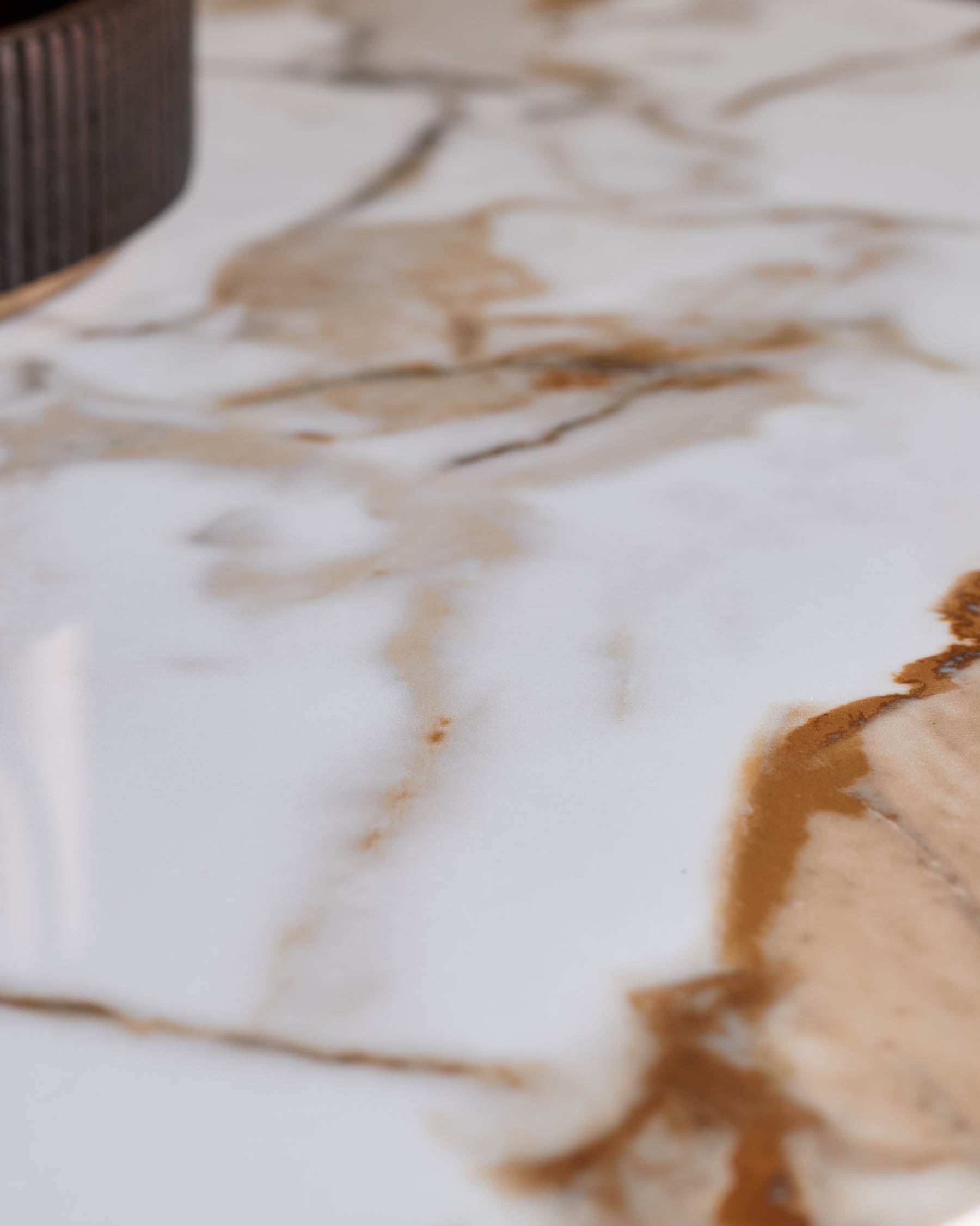 Hanne natural ceramic 6 seater dining table