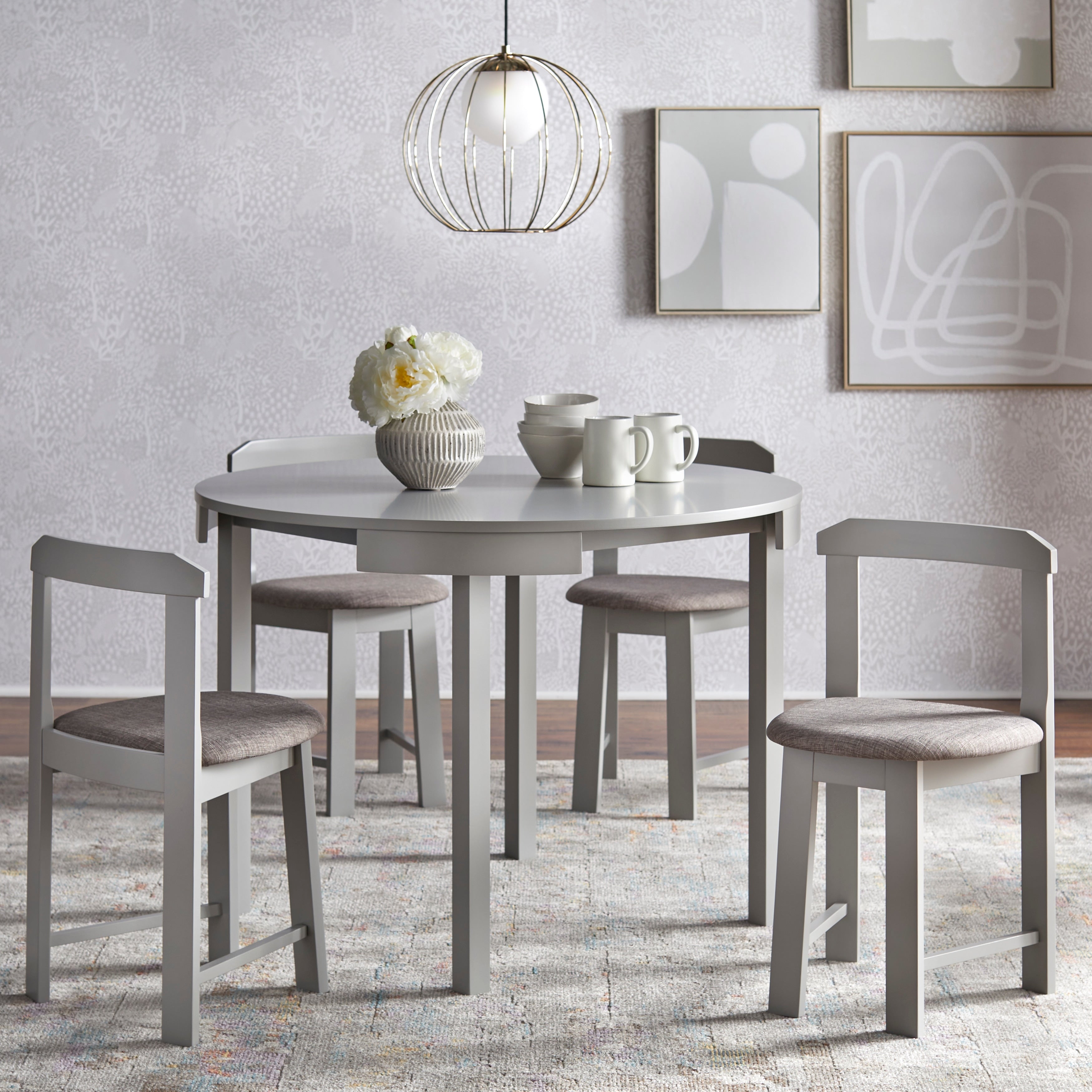 Harrisburg Tobey 5-piece Compact Round Dining Set