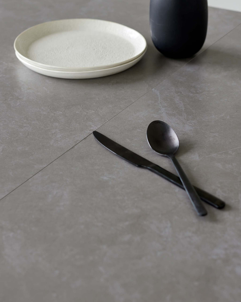 Hayden Light Grey Ceramic Extending 6 to 8 Seater Dining Table