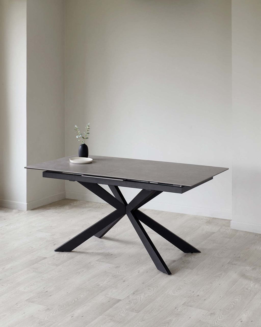 Hayden Light Grey Ceramic Extending 6 to 8 Seater Dining Table