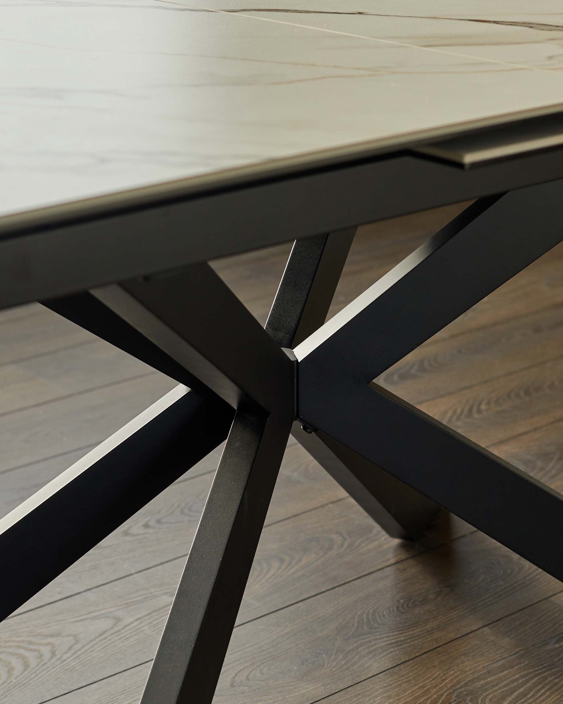 Hayden natural matt ceramic extending 6 to 8 seater dining table