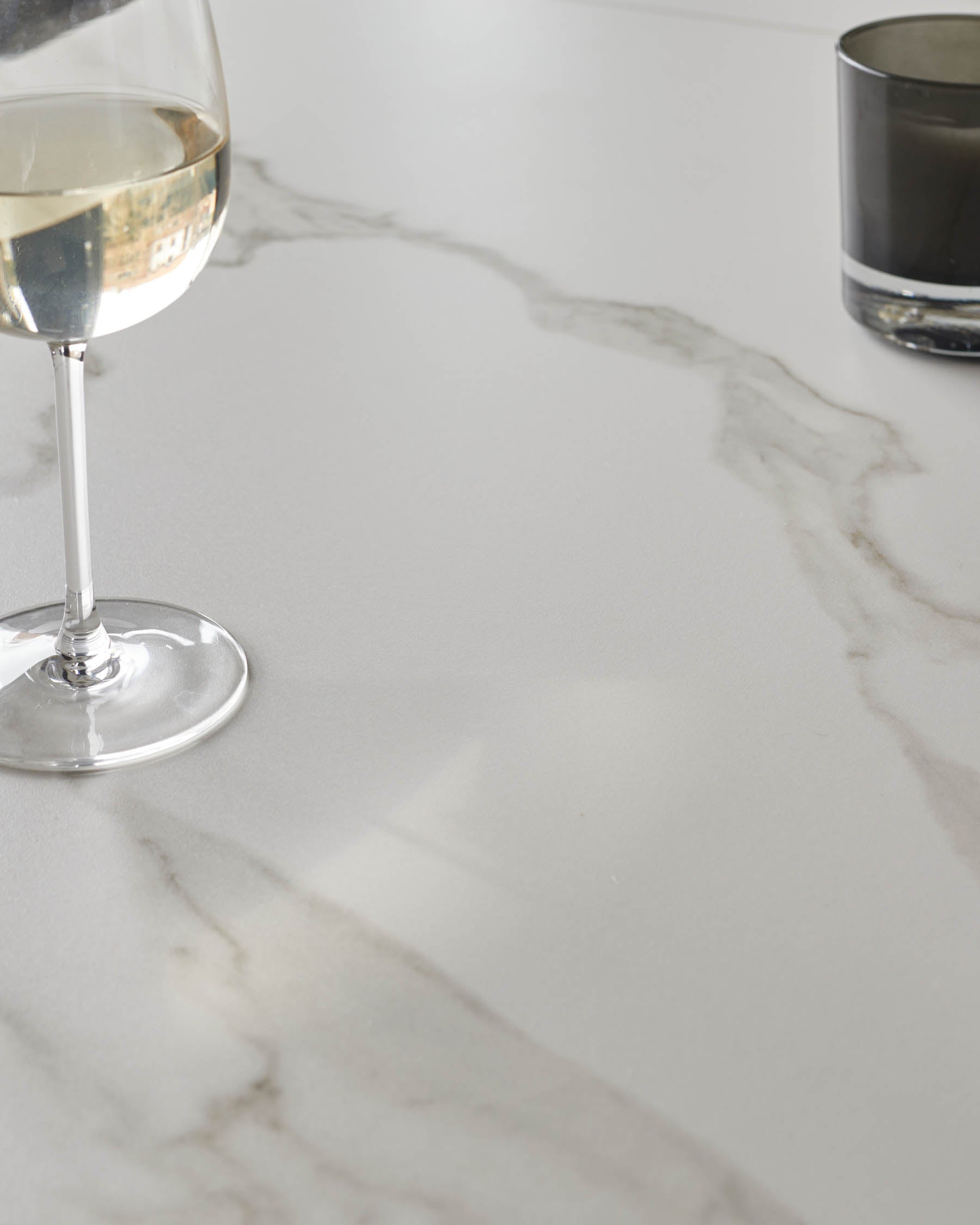 Hayden white ceramic extending 8 to 10 seater dining table