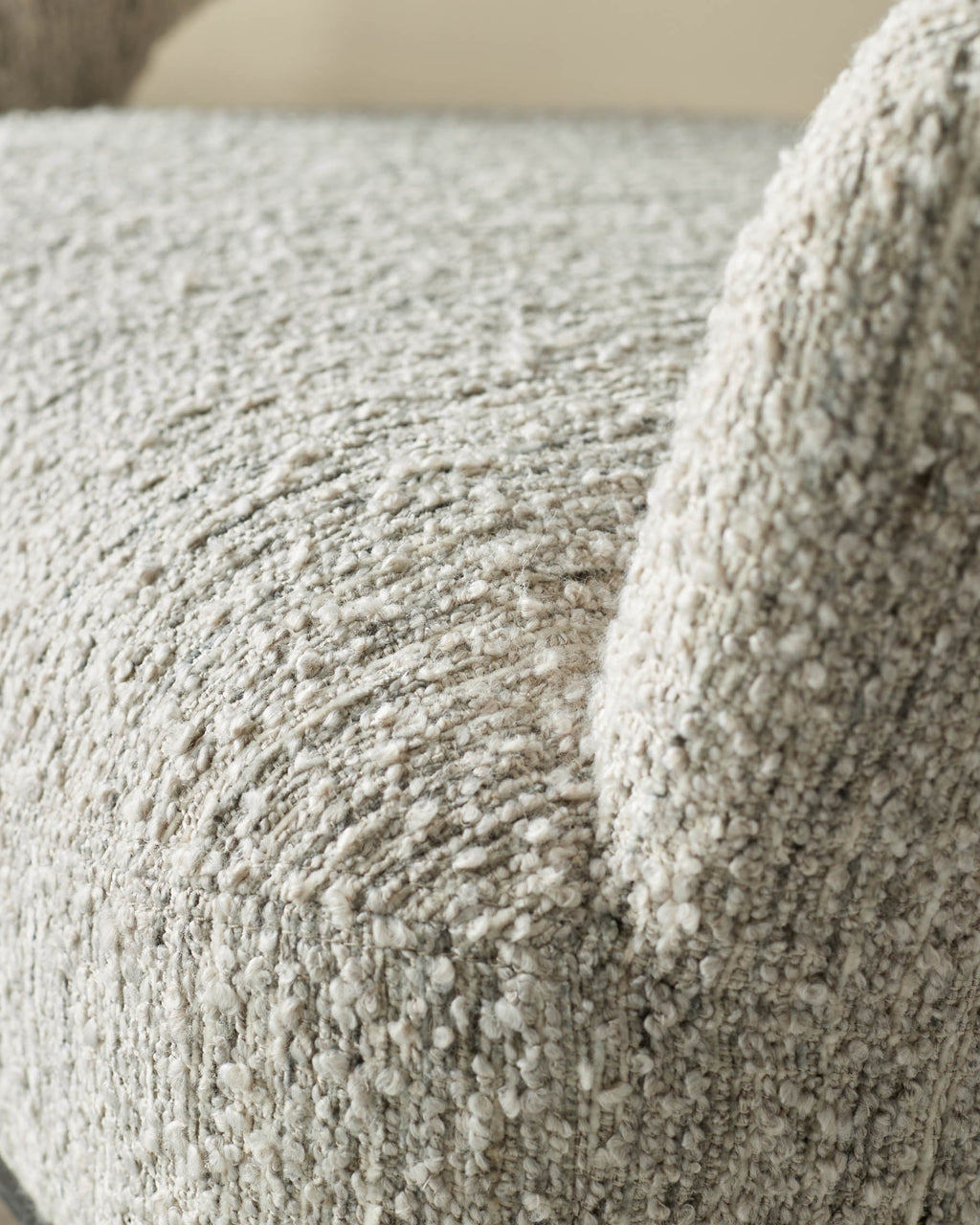 Heath cream chunky boucle accent chair