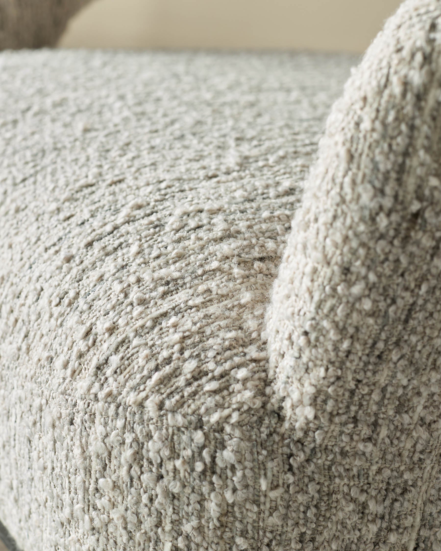 Heath cream chunky boucle accent chair