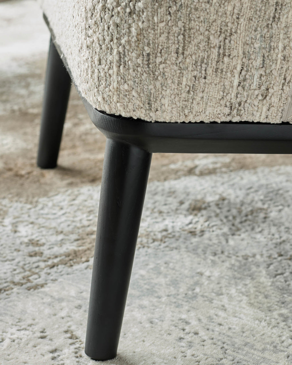 Heath cream chunky boucle accent chair