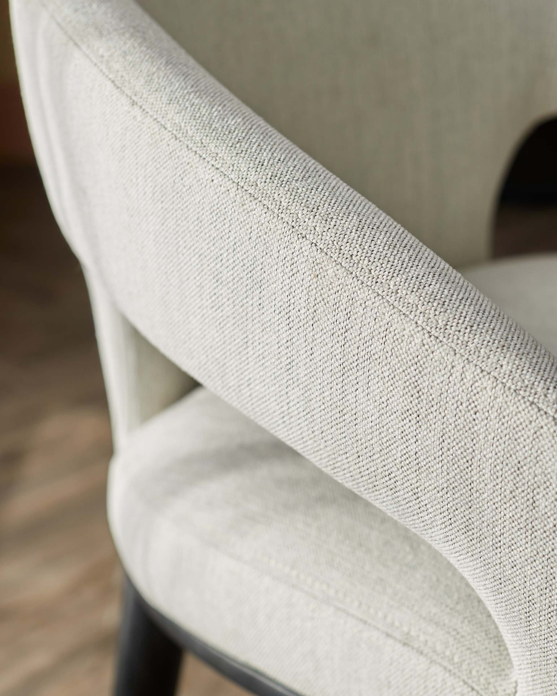 Heath ivory dual tone fabric dining chair