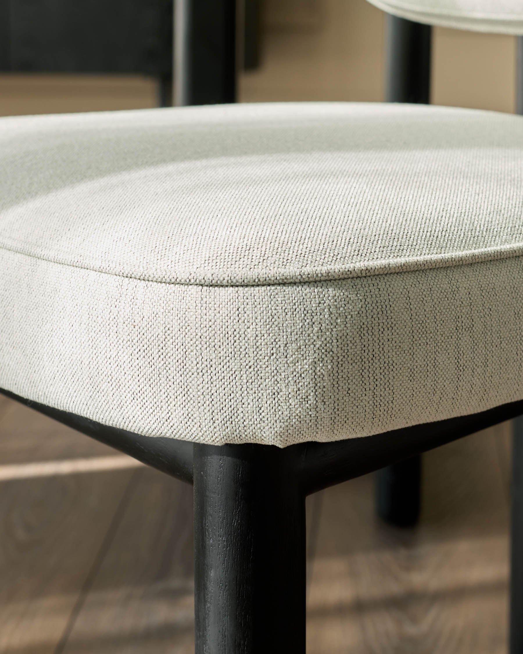 Henley ivory dual tone fabric dining chair