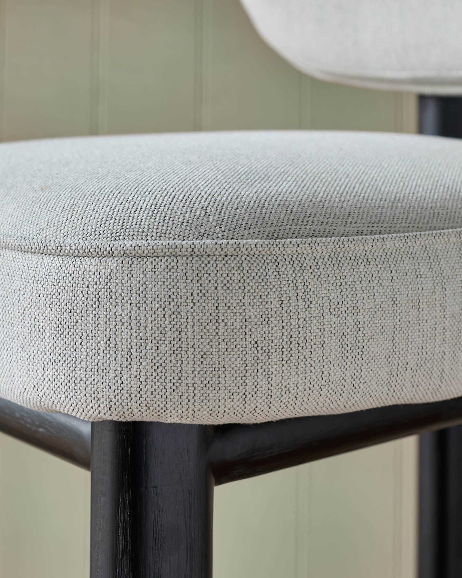 Henley ivory dual tone fabric bar stool