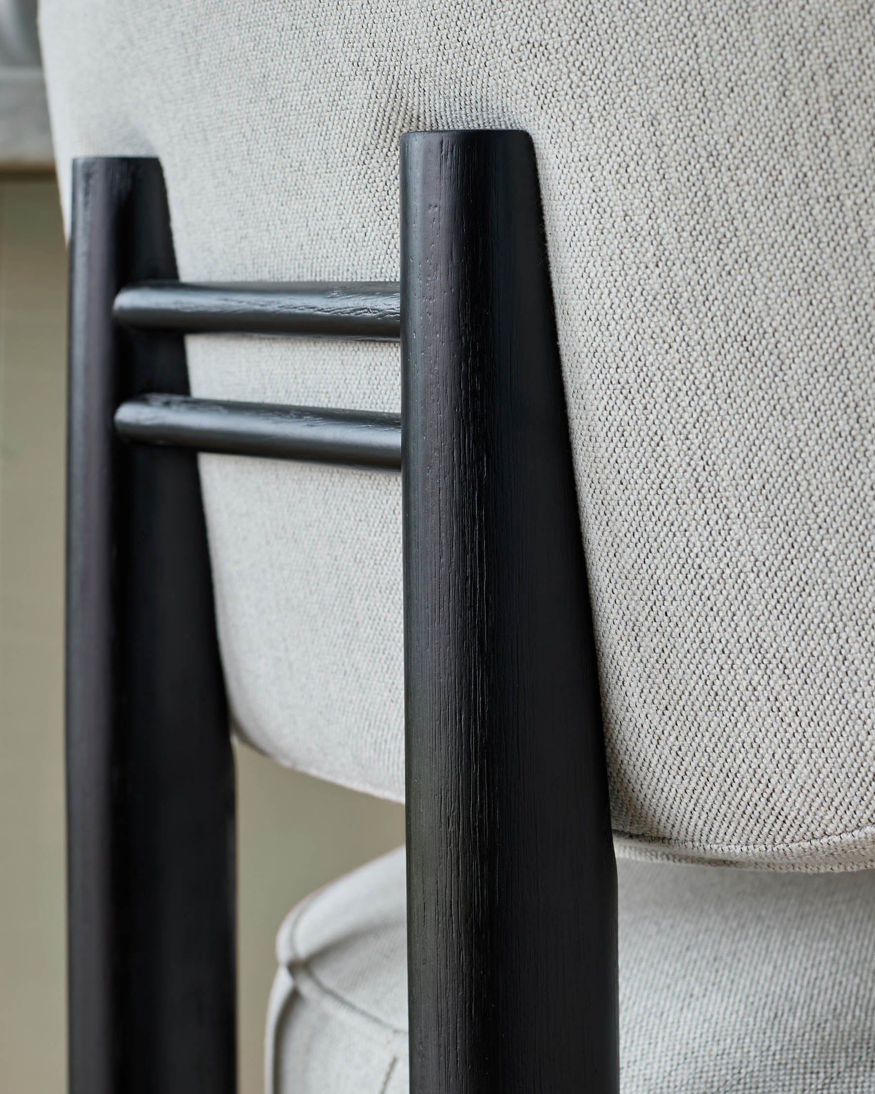 Henley ivory dual tone fabric bar stool