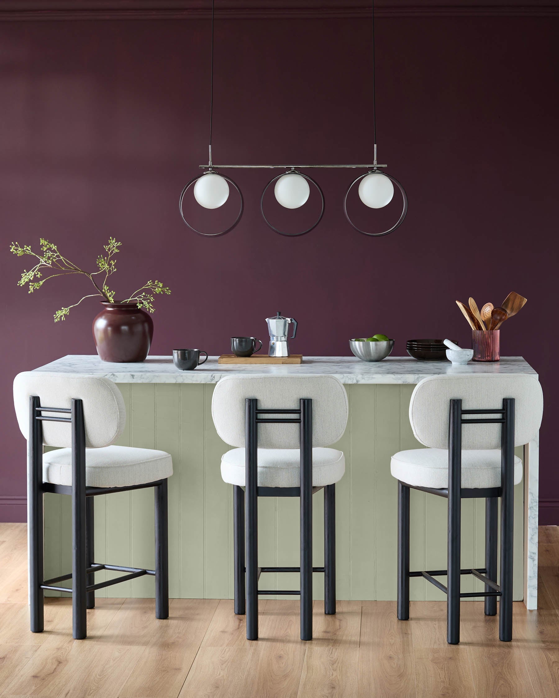 Henley ivory dual tone fabric bar stool