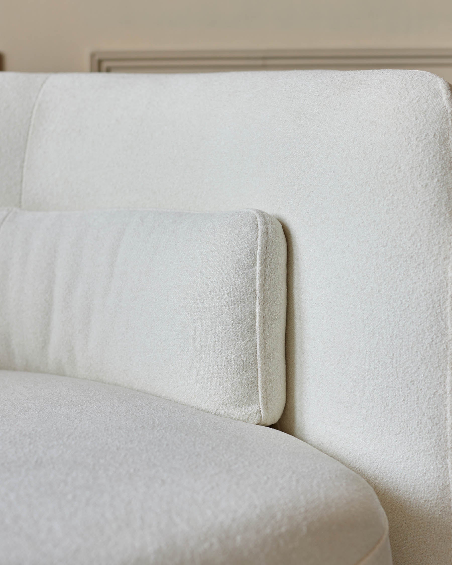 Henry Ivory Boucle 3 Seater Sofa