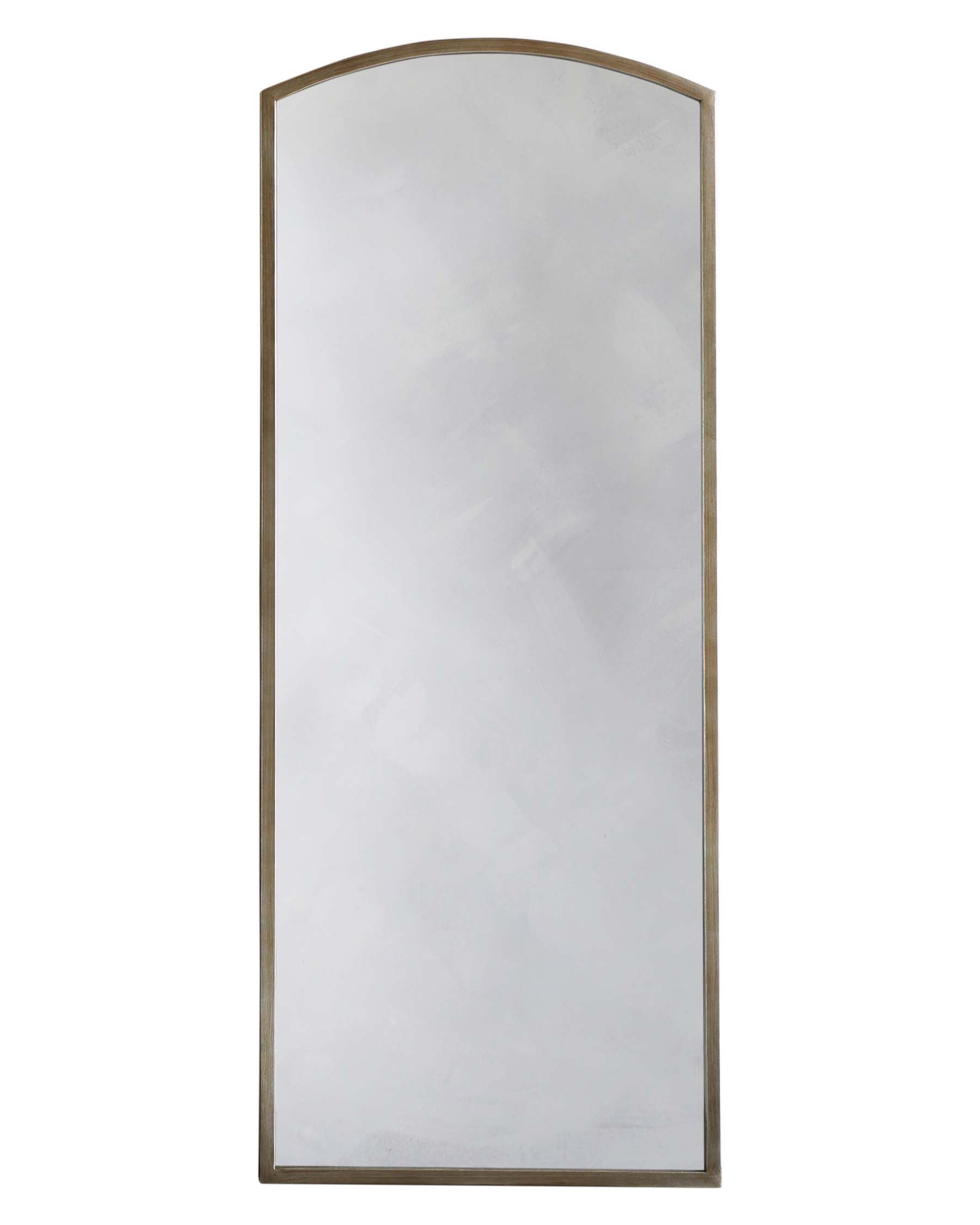 Hillard Large Full Length Leaner Mirror Antique Nickel