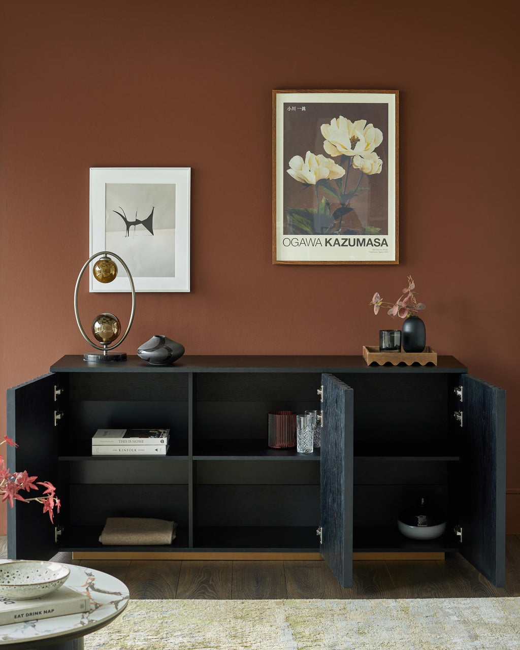 Holland black ash sideboard