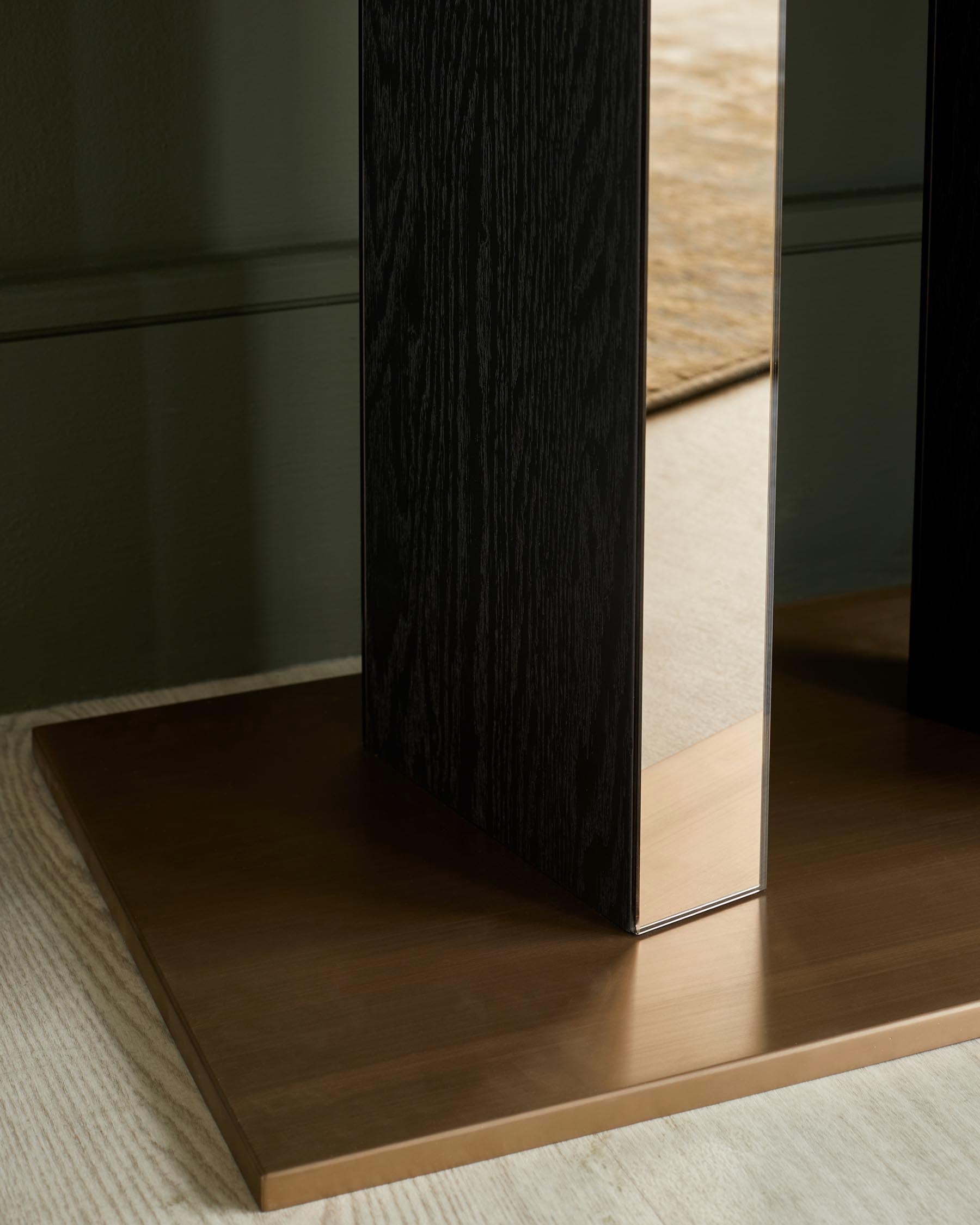 Holland black ash console table