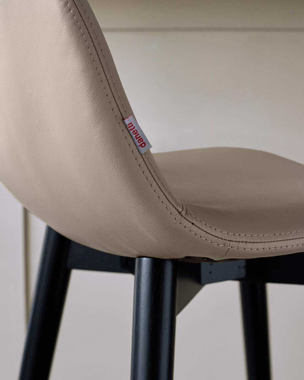 Hudson natural leather bar stool