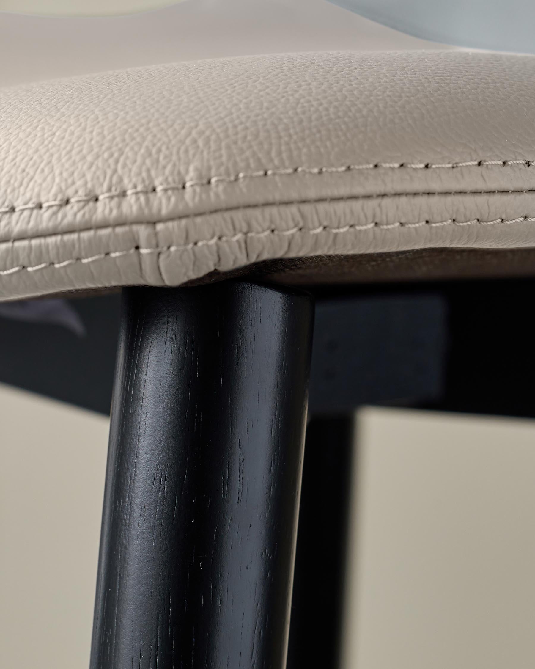 Hudson natural leather bar stool