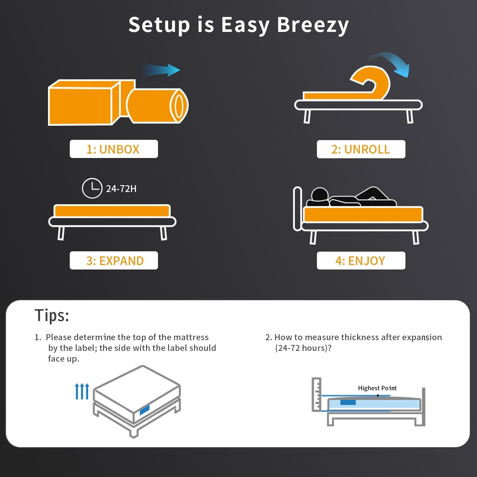 SweDrea Plush Hybrid Memory Foam 8/12 in.Cooling Breathable Mattress with CertiPUR-US, SGS and OEKO-TEX